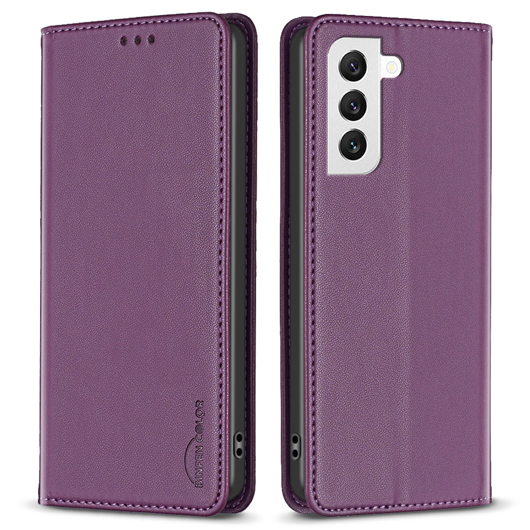 BINFEN COLOR BF18 Phone Case for Samsung Galaxy S21 FE 5G Card Holder PU Leather Stand Cover BINFEN COLOR BF18 Phone Case for Samsung Galaxy S21 FE 5G Card Holder PU Leather Stand Cover